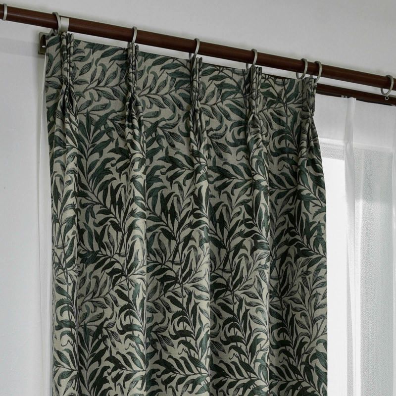 ウィリアムモリス 遮光 洗える 防炎 ボタニカル 高級 ドレープ